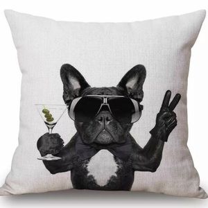 French Bulldog accent pillowcase cover Frenchie